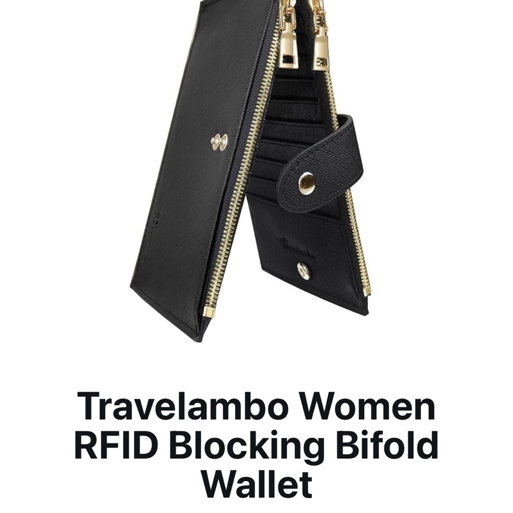 TRAVELAMBO Grey RFID Blocking Leather Wallet - Picture 15 of 15